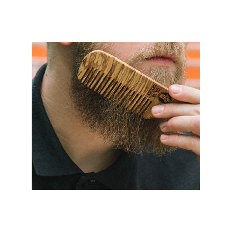Peigne à barbe en bois de hêtre - Ça va barber - Lyon